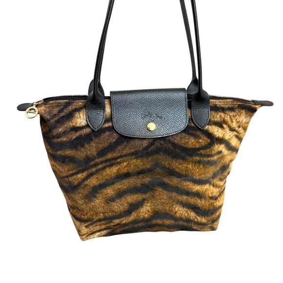 Longchamp RARE tiger animal print Tigre le pliage tote bag - Picture 1 of 13
